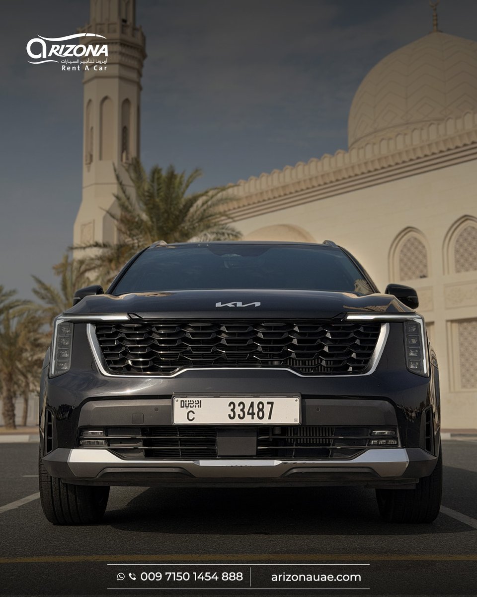 uaerentcar's tweet photo. Kia Sorento
تنفع مشاوير المدينة وتشيل سفرة كاملة
 وتخلّيك سايق وانت مرتاح.

لو بتدور على سيارة تأدي اللي عليها… وزيادة
دي اختيارك.

استأجرها الآن من أريزونا
00971501454888 / 00971504969991
https://t.co/9lRNYl0aLw

#تأجير_سيارات_دبي #سيارات_فاخرة #السعوديين_في_دبي
#LuxuryCarRentalDubai #ArizonaUAE