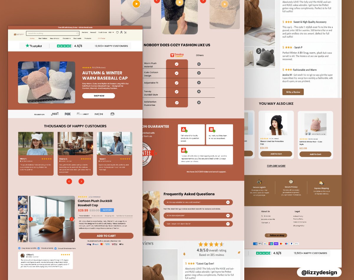 elizabethe47327's tweet image. A great landing page isn’t just design — it sells your product.

Focus on:

 .Clear headline
. Strong product benefits
. Trust signals
. Simple call-to-action

Want a landing page that actually converts? DM me.
#Shopify #DTC #EcommerceDesign @figma