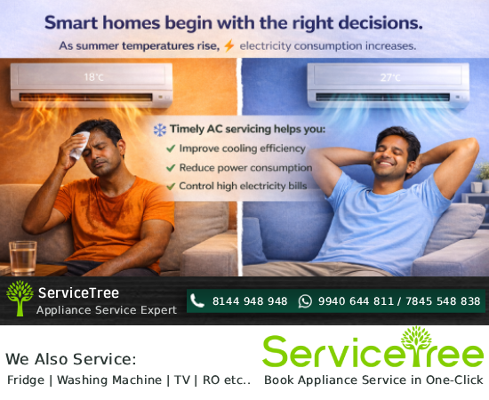 servicetreeIN's tweet photo. ServiceTree Home Appliance Service Experts 
AC Cleaning starts at ₹499

📞 Missed Call: 8144948948
💬 WhatsApp: 9940644811 
🌐 https://t.co/JQTGSDdyzG

All over Chennai - Fast, Friendly &amp; Trusted

#ACService #ACCleaning #ACRepair #ServiceTree #DoorstepService https://t.co/qkFGODnWLU