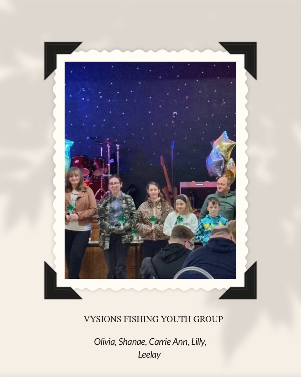 SueMerriman's tweet photo. At our Youth Awards, these young people were recognised in our Vysions Fishing Tiers.

🎣 Trainee Awards
Olivia, Shanae, Carrie, Lilly, Johnny &amp; Leelay

🎣 Professional Award
Elliot &amp; Jacob 

Congratulations on your achievements and commitments.

#Vysions #YouthLeadership https://t.co/Konp9Ye2zv