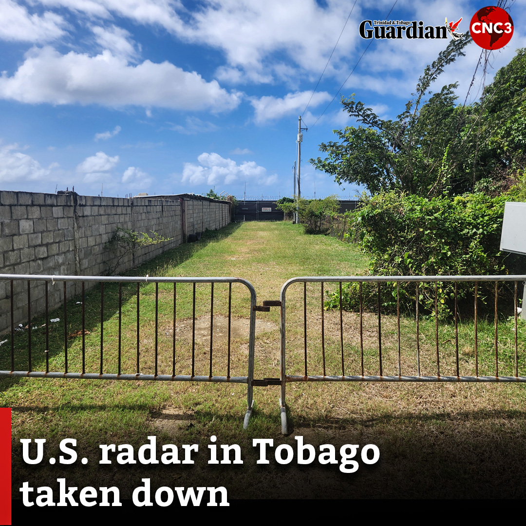 CNC3TV's tweet photo. The military-grade ground/air task-oriented radar at the ANR Robinson International Airport in Crown Point is no longer there.

For more…
https://t.co/geZp7javda https://t.co/BCq6OAFYQe