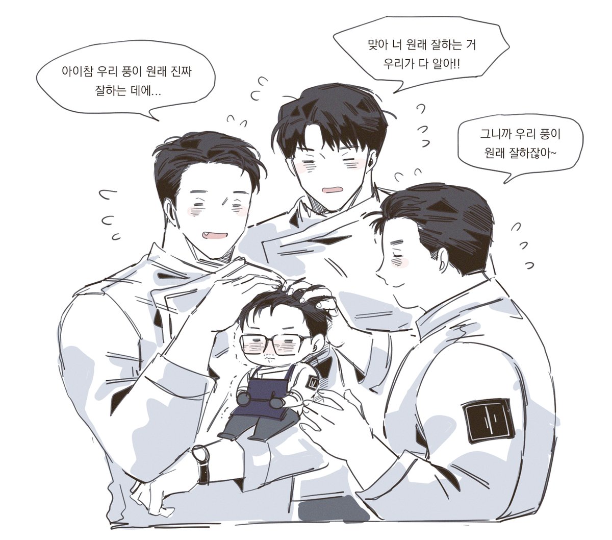 Chim_Bab_'s tweet photo. 원년멤바 형들 사이에선 영원한 막냉이야ㅜ https://t.co/tDviAlgD8l