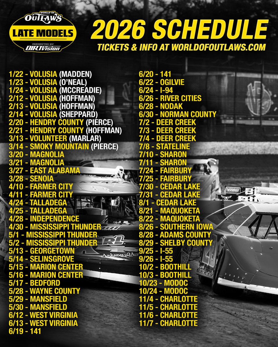 World of Outlaws Late Models tweet media