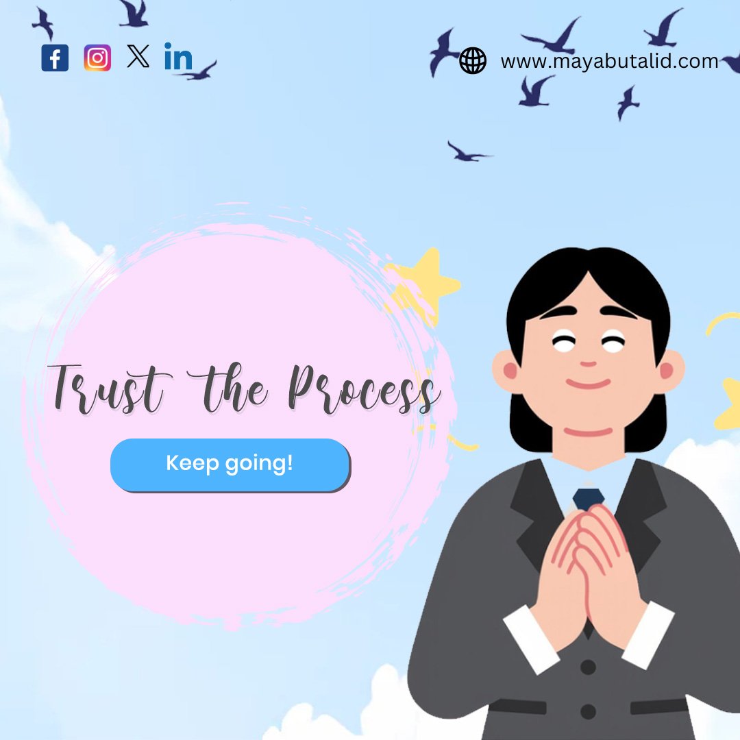 Challenges may test your patience, but every difficult season carries lessons meant to shape your journey. Trusting the process allows growth to unfold, even when the outcome isn’t clear yet.

#MayaButalid #PersonalReflection #TrustTheProcess #AuthorJourney #LifeLessons