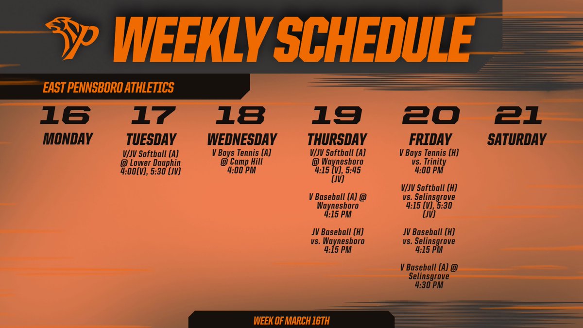 East Pennsboro Athletics tweet media