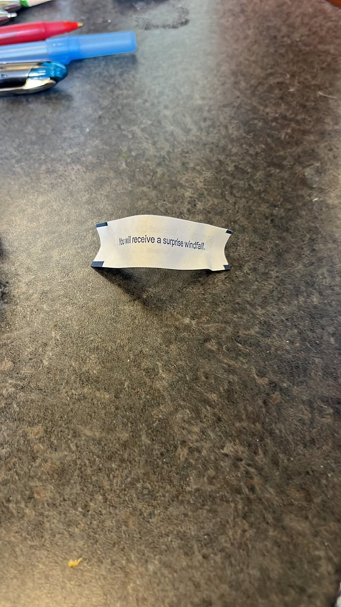 Please fortune cookie don’t let me the fuck down