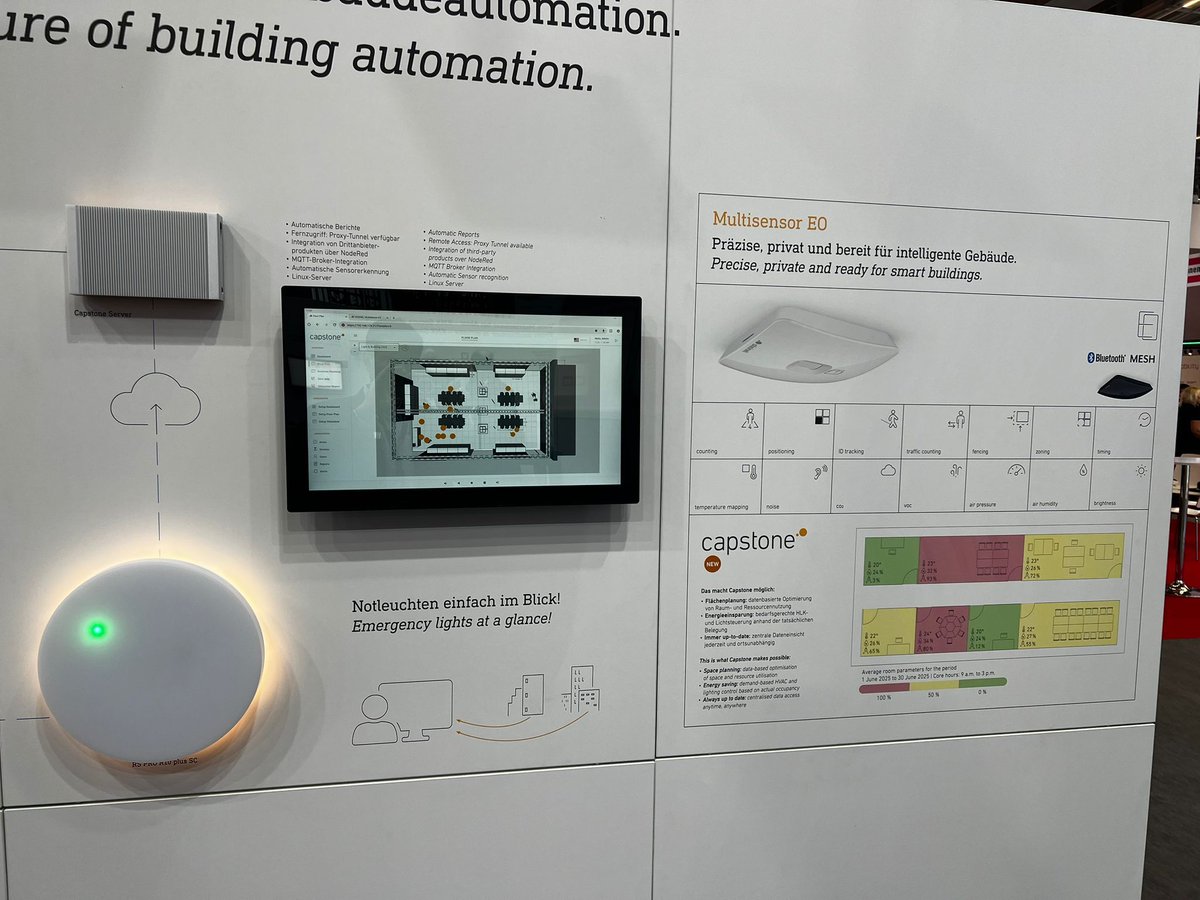 FuturasmusGroup's tweet image. Great to visit the STEINEL booth and discover their latest sensor solutions. Thanks to Martin Heller for the warm welcome and explanations. 🤝

#KNX #LightAndBuilding #Steinel #SmartBuildings #BuildingAutomation