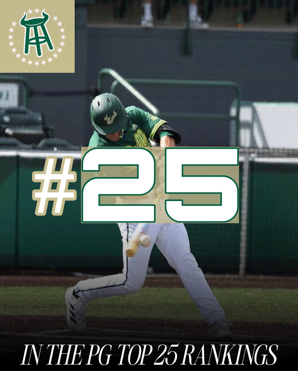 While everyone has been (rightfully) focused on basketball, USF baseball got themselves into the top 25!
