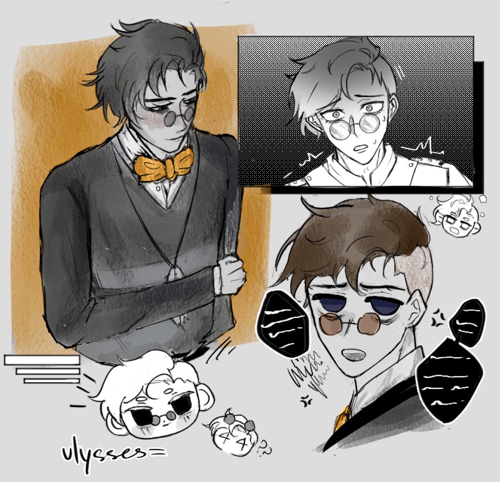 wynterluck's tweet photo. i’m in other fandoms now but here’s some reallly old doodles for the pjeg goat 🎉🦉 happy birthday to the historian ever!!!!

#ProjectEdensGarden #pjeg #ulysseswilhelm https://t.co/0h2i4EeD6j