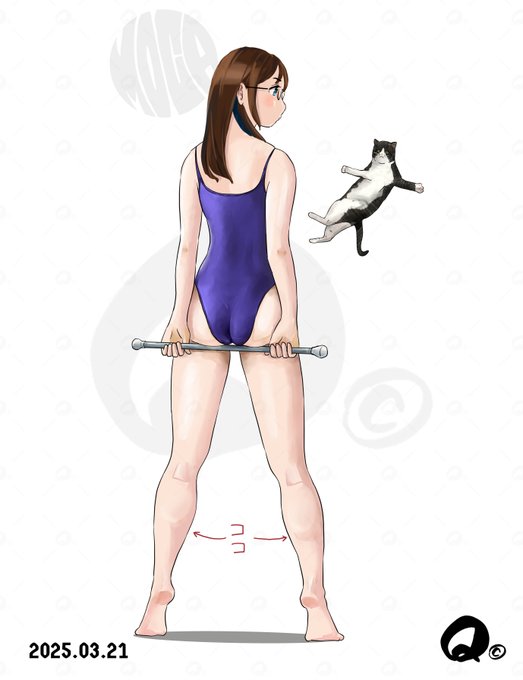 爪先立ちのココが好き～～～という事が言いたいだけのイラスト😏 