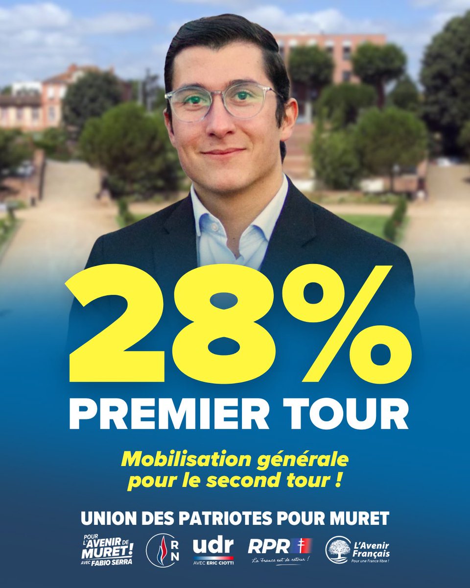Merci #Muret !

Merci à toutes les Muretains et à tous les Muretains pour leur soutien et leurs voix hier lors du premier tour de l’élection municipale.

Je vous appelle donc à la mobilisation générale.

Dimanche, si les Muretains votent, les Muretains gagnent !

#Muretain