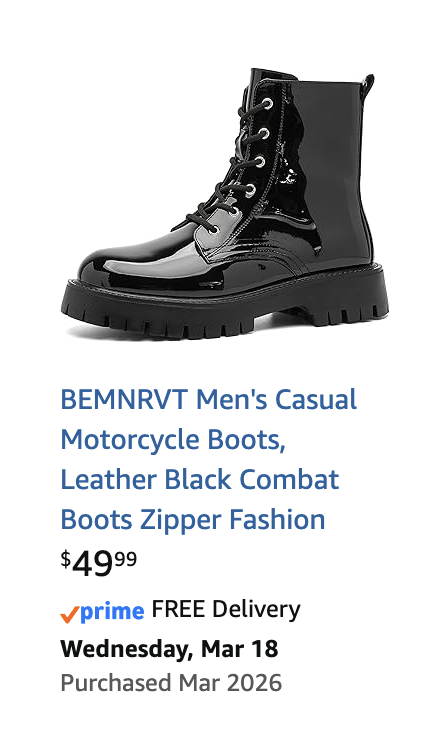 bad_dolmance's tweet photo. my amazon recommended page includes both leather combat boots and the selected works of aristotle, which pretty much sums up my personality https://t.co/hKn8WKXmqU
