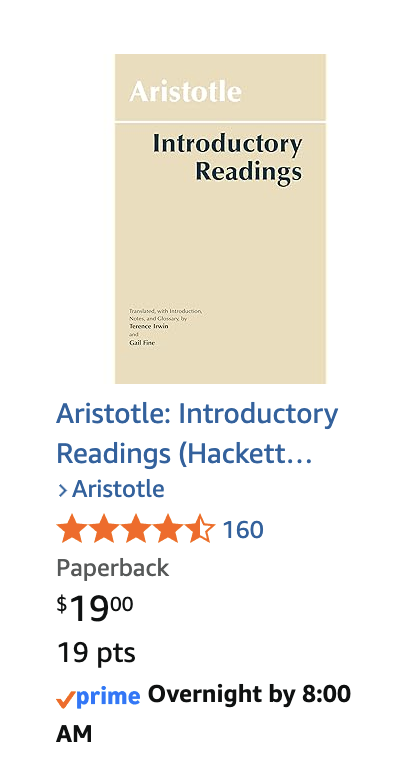 bad_dolmance's tweet photo. my amazon recommended page includes both leather combat boots and the selected works of aristotle, which pretty much sums up my personality https://t.co/hKn8WKXmqU