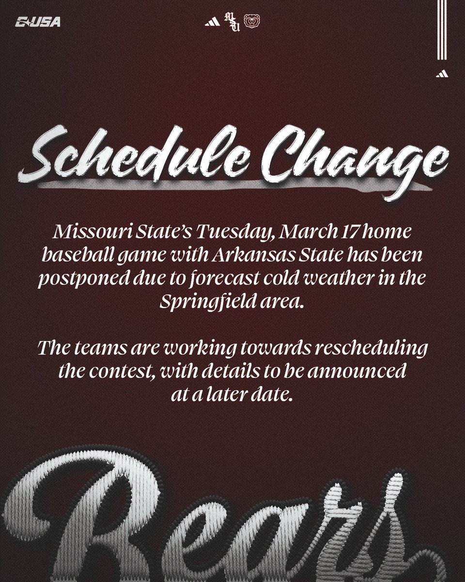 Missouri State Baseball tweet media