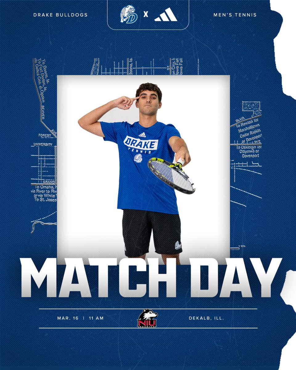 🔥 𝑳𝒆𝒕'𝒔 𝑮𝒆𝒕 𝑯𝒐𝒕 🔥

🆚 <a href="/NIUMTennis/">NIU Men's Tennis</a> 
⏰ 11 a.m.
​​📍 DeKalb, Ill.
📊 bit.ly/4sKIEYF

#DSMHometownTeam