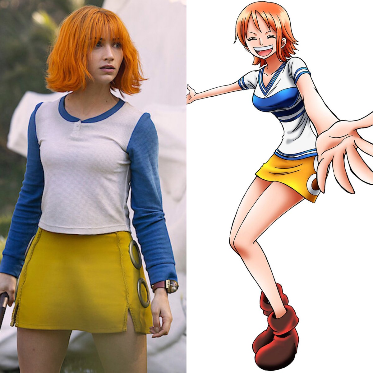 Emily Rudd se pasó TRES años luchando por el papel de Nami y la propia actriz ha dicho que es fan del anime y del manga de One Piece desde mucho antes de audicionar para la serie de Netflix. 

Hasta defendió el traje que lleva en la segunda temporada porque quería ser fiel al