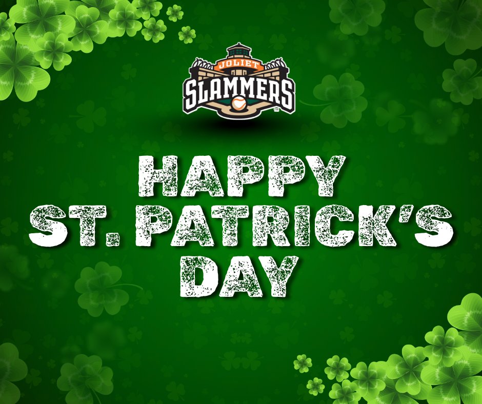 JolietSlammers's tweet image. Wishing the Slam Fam a lucky and safe holiday🍀💚

#StPatricksDay #LuckOfTheIrish #SlamFam