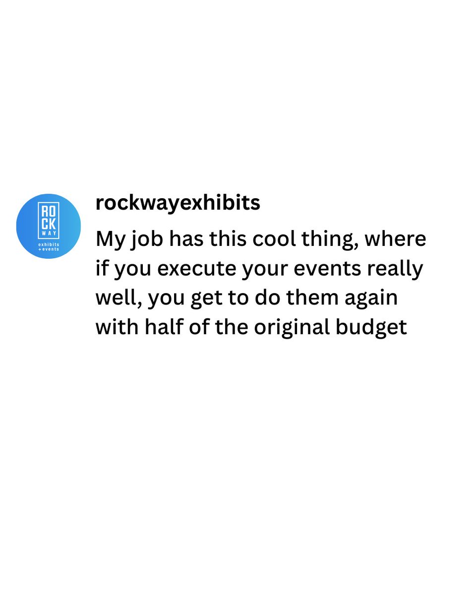 If no one’s told you lately, we’re proud of you, Pookie. 

#tradeshow #eventmarketing #eventprofs #corporate #eventhumor