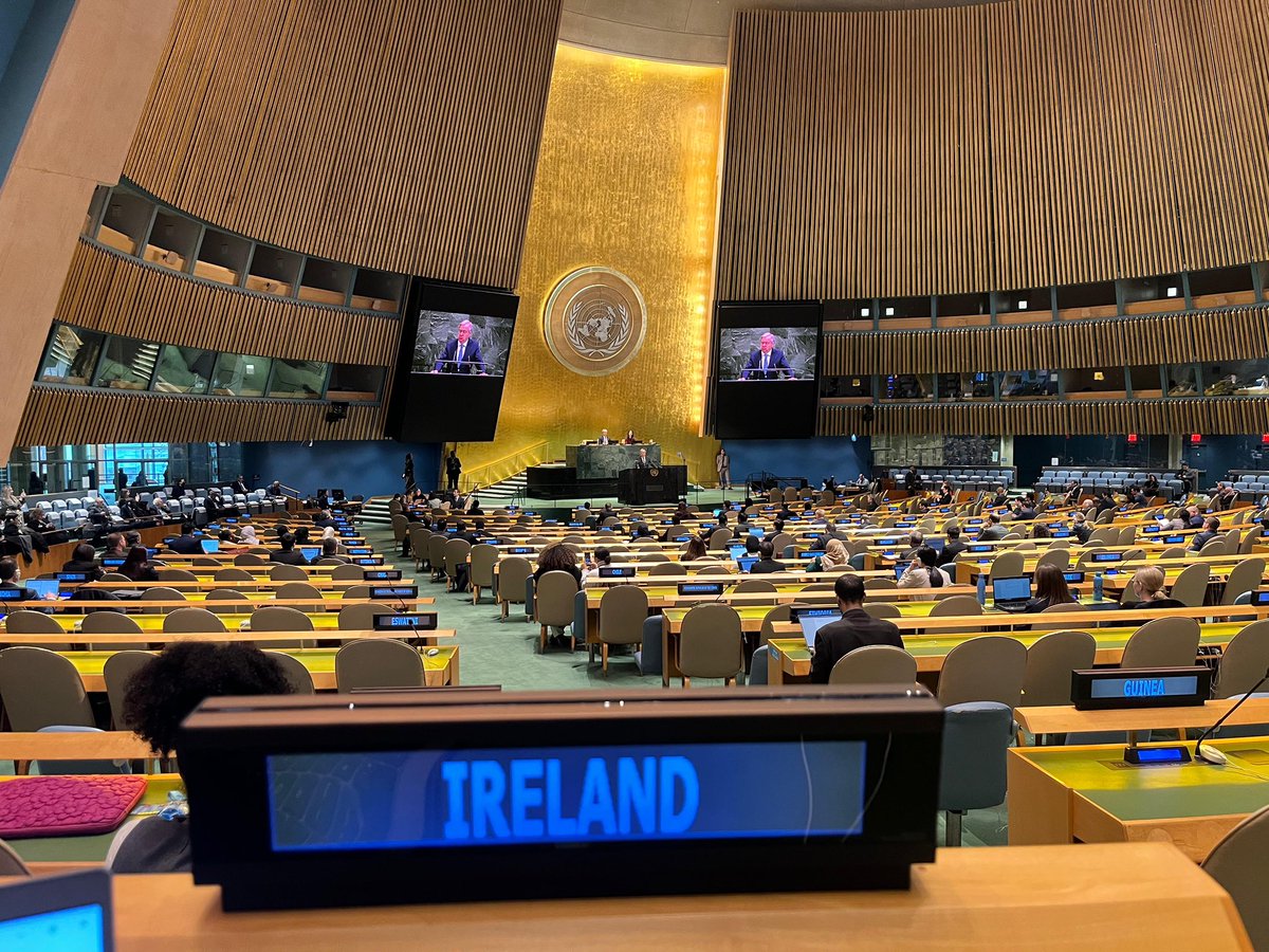 Today, 🇮🇪 <a href="/IrelandAmbUN/">Fergal Mythen - Ambassador of Ireland to the UN</a> joined 🇺🇳 UN Member States in the General Assembly to mark the International Day to Combat Islamophobia.

Ireland condemns all forms of discrimination and intolerance on the basis of religion or belief.