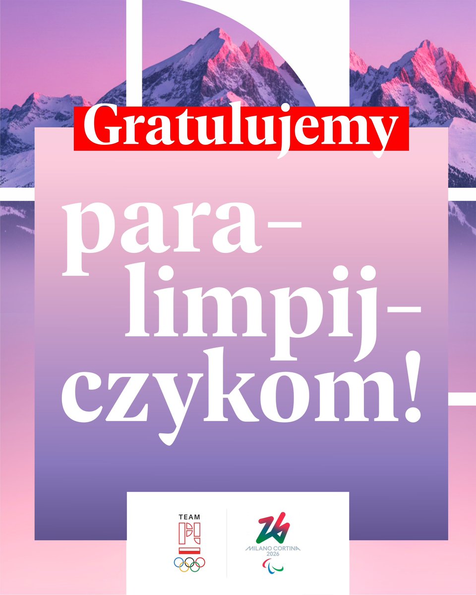 pkolpl's tweet photo. Gratulujemy występu polskim paralimpijczykom w Zimowych Igrzysk Paralimpijskich #MediolanCortina2026 ❄️🫶 

Polacy zdobyli dwa medale: srebro i brąz za sprawą świetnych startów Michała Gołasia i przewodnika Kacpra Walasa w paranarciarstwie alpejskim🥈🥉 

Paralimpijczycy, dziękujemy za każdy start i te najpiękniejsze sportowe emocje 🇵🇱🥹 

@Paralympic_PL 👏 #TeamPL