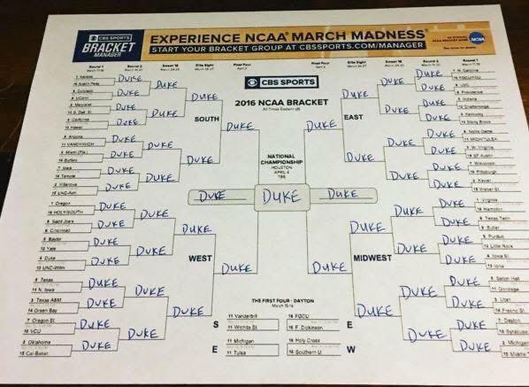 Skeelow22's tweet photo. Took a long cram session overnight… but I finally got my bracket done 🤣 
#DDMF 🔵😈 https://t.co/XbGKANYyOP