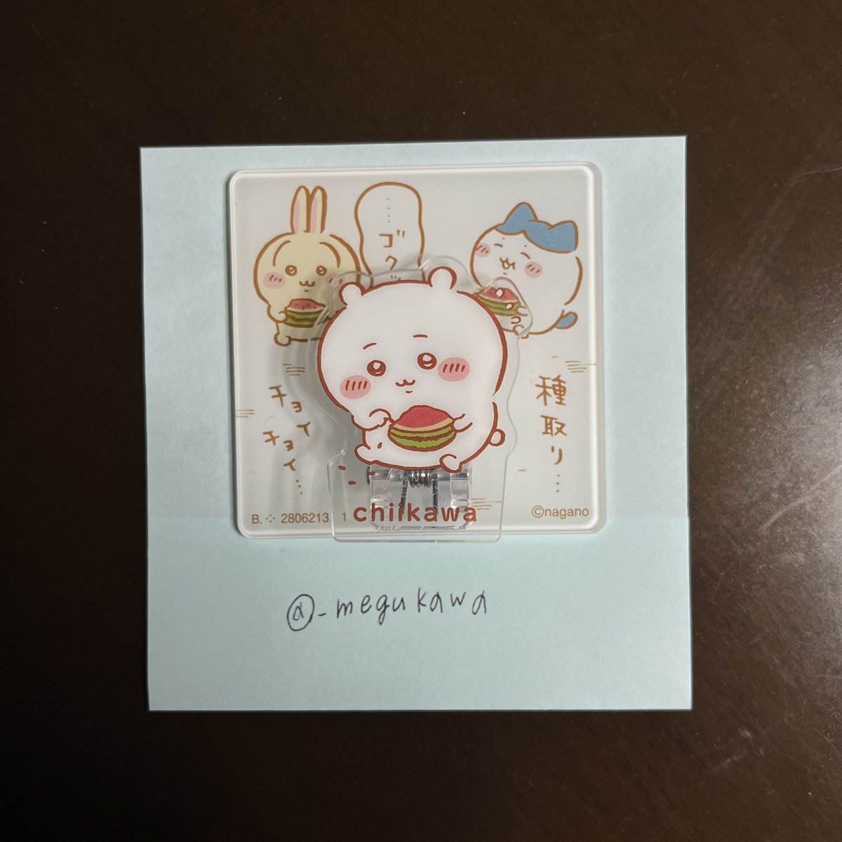 _megukawa's tweet photo. ちいかわ アクリルシーンクリップビスケット 交換

譲：①ちいかわ

求：⑦シーサー

郵送希望📮
お気軽にお声がけください🙇🏻‍♀️ https://t.co/lcX7yEYIwx