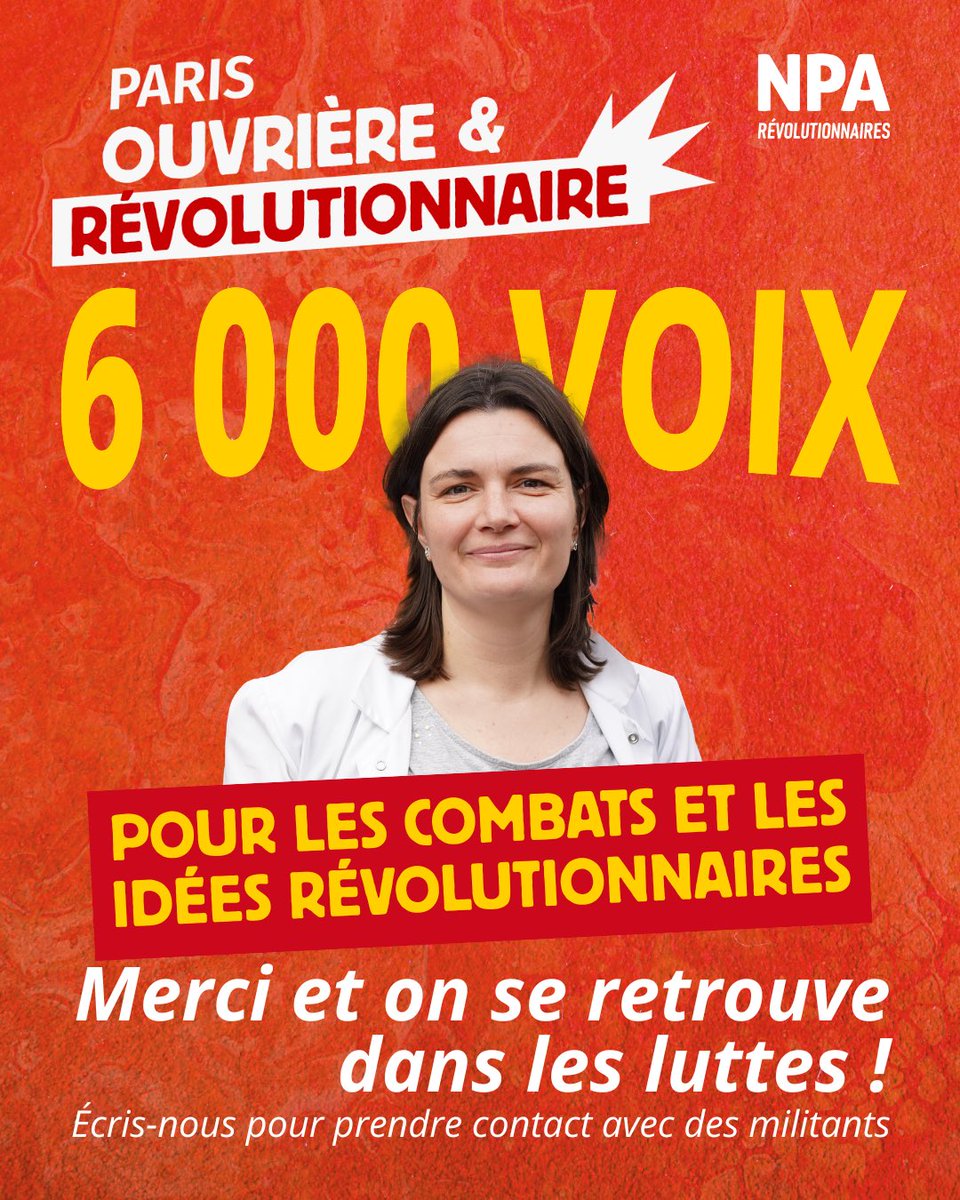 BlandineChauvel's tweet photo. Merci infiniment à tous ceux qui ont voté pour nous et on mené cette campagne avec nous pour faire entendre les idées révolutionnaires ! 
Maintenant on se retrouve dans les luttes ✊✊ https://t.co/CiS54k3XFc