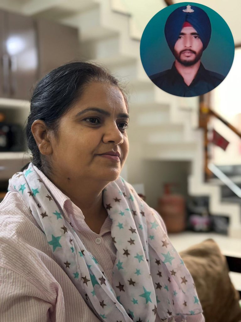 Meet Smt Harmeet Kaur, her husband

HAVILDAR SUKHRAJ SINGH
166 MEDIUM 

was immortalized fighting terrorists at Nagrota in Jammu &amp; Kashmir in 2016. #IndianArmy lost seven soldiers that day.

Major Kunal Gosavi
Major Akshay Girish 
Naik Chittaranjan Debbarma
Naik Kadam Sambhaji