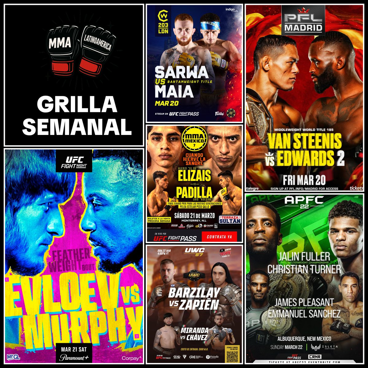 Feliz semana de eventos!! 🔥🔥

Viernes Sabado y Domingo de super acción 🥵🥵