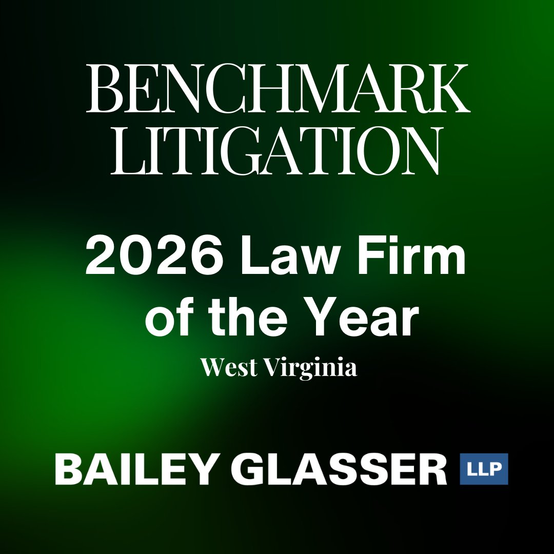 BaileyGlasser's tweet photo. Bailey & Glasser, LLP was named Benchmark Litigation’s 2026 Law Firm of the Year in West Virginia. This is the second consecutive year we've received this honor.

Benchmark Litigation’s 2026 US Awards recognize the nation’s most distinguished litigators and their firms for work over the past twelve months. Honorees were announced live at Benchmark’s Awards Gala in New York City on March 11th, 2026.

Winning Benchmark’s prestigious “Law Firm of the Year” award two years in a row reflects the excellence of our firm’s work and dedication to our clients. It is an honor to be recognized alongside top-tier firms and litigators, including fellow firm nominees Bowles Rice, Jackson Kelly, Dinsmore & Shohl, and Nelson Mullins Riley & Scarborough. View the entire list of winners here: https://t.co/3OFdGZjLzN

Benchmark Litigation provides comprehensive coverage of the U.S. litigation market. As noted by Benchmark Litigation in announcing the winners:

"We trust this year’s ceremony delivered the recognition your outstanding contributions truly deserve. The Benchmark Awards are all about honoring you – the elite litigators and the firms that set the standard for excellence. To be nominated is already a testament to your exceptional performance and the undeniable impact you've had on the litigation landscape over the past year. Each year, the competition grows more intense, and the selection process becomes increasingly challenging. After months of rigorous research, peer and client reviews, and meticulous analysis of recent casework, we are proud to present the 2026 Benchmark US Award winners."

We appreciate that Benchmark Litigation has recognized Bailey Glasser and our attorneys across many categories. See our full list of Benchmark Litigation recognitions here:  https://t.co/hGXz43NSsC

Congratulations to all the outstanding lawyers and firms recognized this year. We are grateful to Benchmark Litigation for these honors and for its continued commitment to celebrating excellence in litigation.

 #BenchmarkLitigation #LawFirmOfTheYear #BaileyGlasser #thankyou