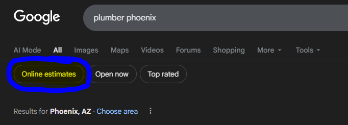 danhwright's tweet photo. Google out here screaming at us exactly what they want on a website for home service businesses to show up in search. I have built a solution: https://t.co/IhcP6NFNhu https://t.co/5H77l0EtJv