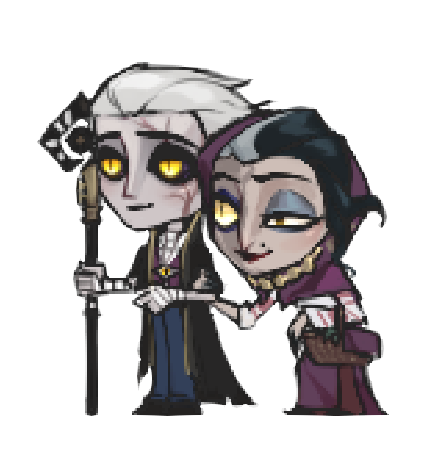 Rromaiin's tweet image. @hakurines let me use an unused chibi of Alva to make this! I think they’re very cute...
#ValentinaYaga #Peddleridv #AlvaLorenz 
#第五人格イラスト #隱者 #隐士 #Alvatina