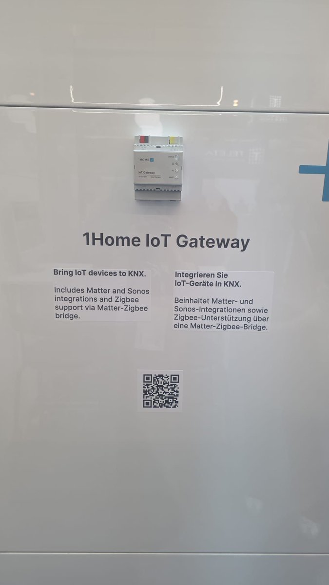 FuturasmusGroup's tweet image. Great visit to the 1Home booth and see how they simplify the integration of KNX with Matter, Loxone and Crestron Home. Thanks to Satja Lumbar for the friendly welcome and explanations. 🤝

#KNX #LightAndBuilding #1Home #SmartBuildings #BuildingAutomation
