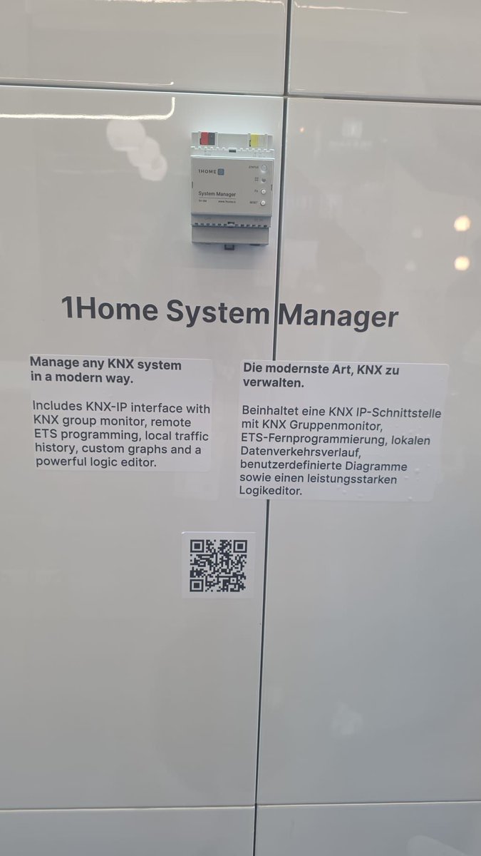 FuturasmusGroup's tweet image. Great visit to the 1Home booth and see how they simplify the integration of KNX with Matter, Loxone and Crestron Home. Thanks to Satja Lumbar for the friendly welcome and explanations. 🤝

#KNX #LightAndBuilding #1Home #SmartBuildings #BuildingAutomation