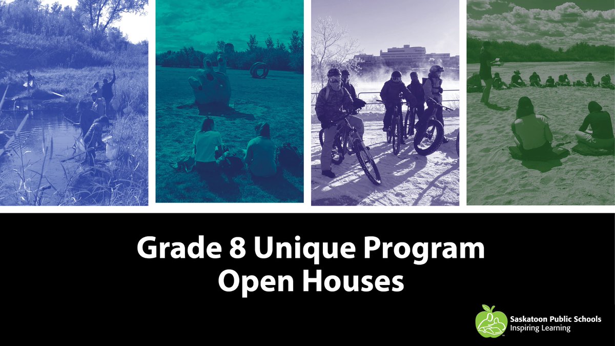 StoonPubSchools's tweet photo. We're hosting open houses for our Grade 8 Unique Programs this week! This is a chance for Grade 7 students and their families to learn about these amazing programs and what they have to offer: Creative Action, Let's Lead–Nīkānētān, EcoQuest, and ScienceTrek.

All are welcome. No need to register - just come on by! Complete open house info at https://t.co/fnnY1C7Jwe