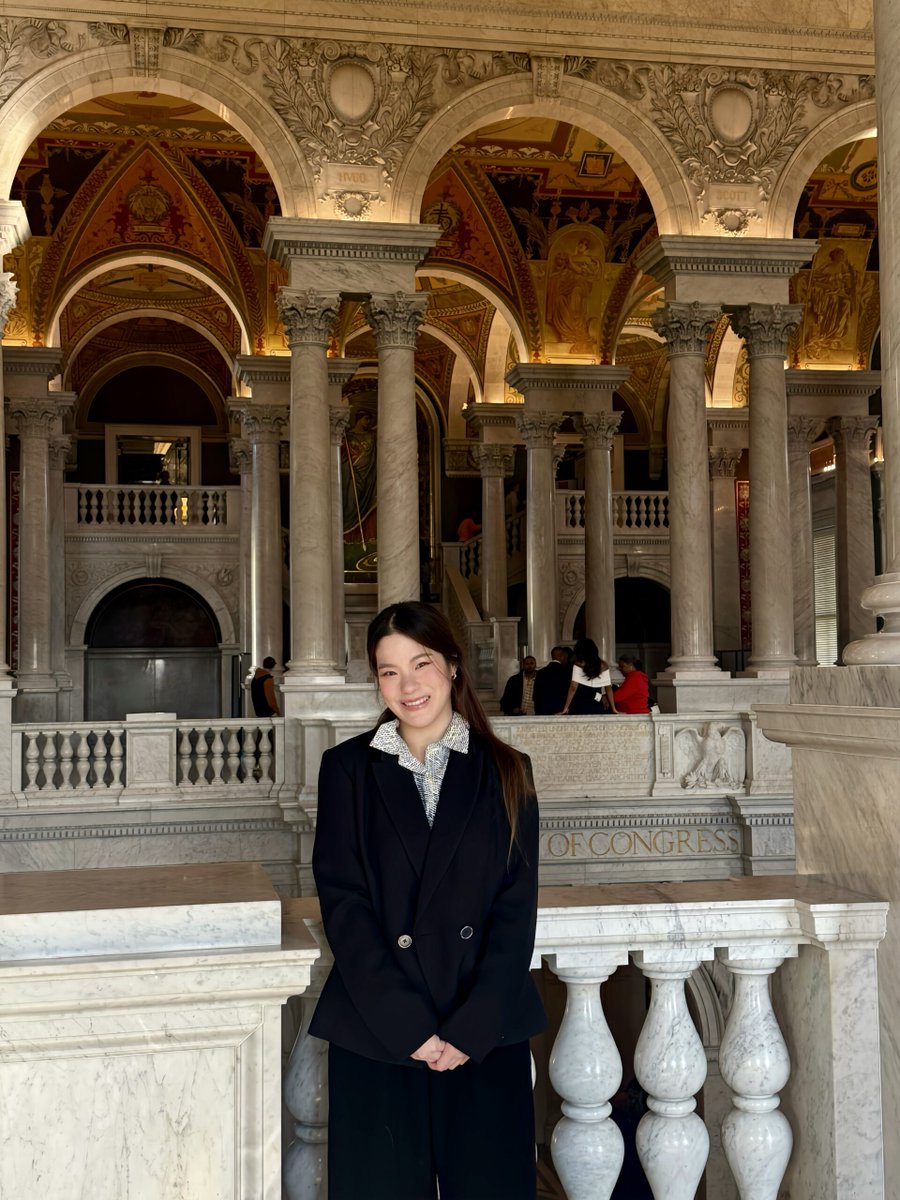 LawLibCongress's tweet photo. Meet Thanintita Pasupa, one of our foreign law interns!  Learn about Thanintita's academic and professional background and discover what interested her in working at the #LibraryOfCongress. 

Read it here: https://t.co/Y7Mdvp5eAQ #ICLBlog #MeetOutInterns https://t.co/egLUGfcByU