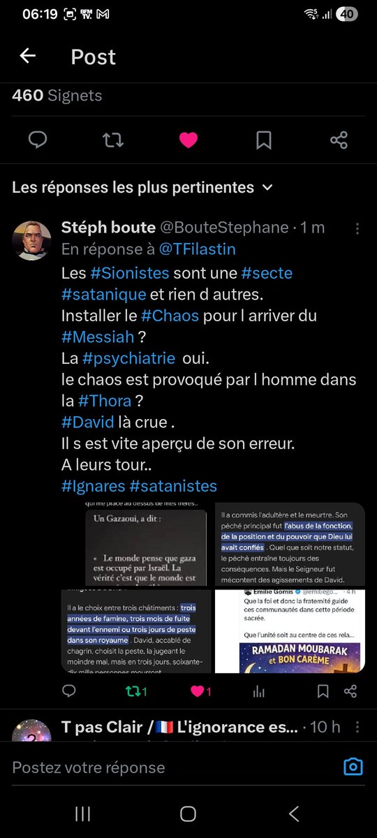BouteStephane's tweet photo. @BFMTV Le #gouvernementizraelien tue des #Juifs ,des #Musulmans,des #Chrétiens et des innocent depuis des années
Vous êtes #indignes de représenter une brosses a chiotte.
Alors le monde ?
Une pauvres #secte #Sataniste #Sionistes insignifiante #honte des #Juifs et de l #humanités .. https://t.co/G5m8sQJgxC