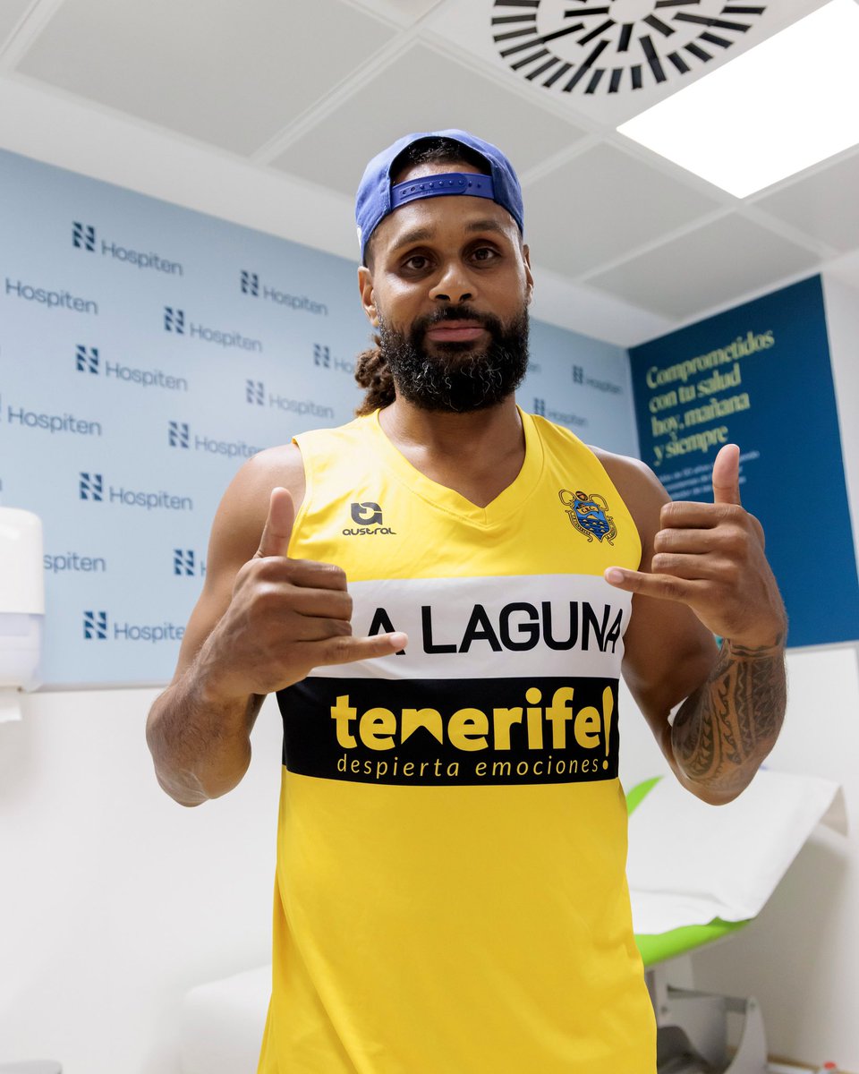ACBCOM's tweet photo. ¡Así está viviendo PATTY MILLS su llegada a La Laguna Tenerife @CB1939Canarias! 💛🖤

✨ @Patty_Mills 

| #LigaEndesa https://t.co/6QhM7RxKoz