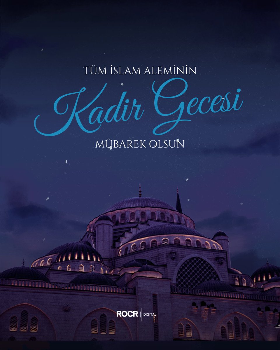 rocrdigital's tweet photo. Bir gece düşünün…
Bin aydan daha kıymetli.

Rahmetin, affın ve bereketin kapılarının ardına kadar açıldığı Kadir Gecesi’nin ülkemize, milletimize ve tüm İslam âlemine huzur getirmesini temenni ediyoruz.

Kadir Gecemiz mübarek olsun. 🌙

#ROCRDigital https://t.co/7Lh6zdIKiS