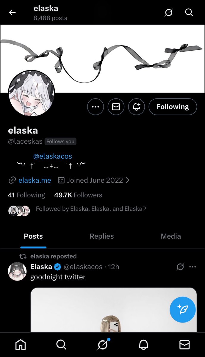 elaska simp tweet media