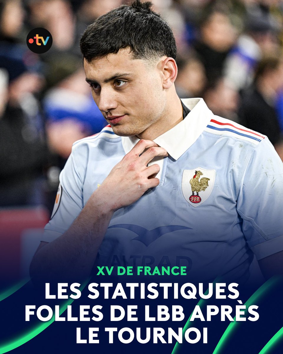 francetvsport's tweet photo. 🏉 #GreatnessM6N | 🤯 Les statistiques HALLUCINANTES de Louis Bielle-Biarrey après le Tournoi des Six Nations 2026 !

À dérouler ⤵️ https://t.co/m7yzoxHEj4