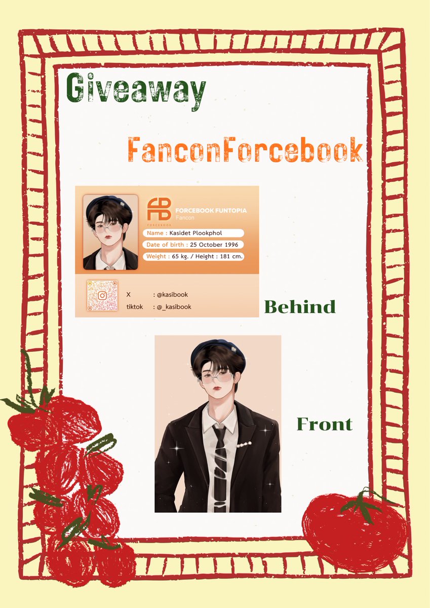 09Junep's tweet photo. Giveaway 🦊🍅

Card 50 set/Day

⏰ 14.00
🗓️ 3-4 Apil 2026
📍Union Hall Union mall

 cr. คอมมิชชั่นสวยๆจาก @_Moonmonday 💗💗
ฝากมารับกันด้วยน้า ใครอยากแลกสามารถเดมมาได้เลยนะคะ ไม่แลกก็มารับได้น้า
#ForceBookFancon 
#fforce_ #kasibook https://t.co/yIZa2v9oE7