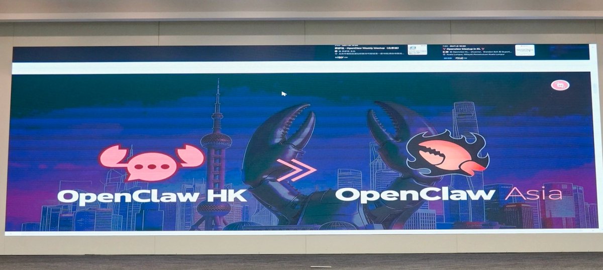 OpenClaw_ASIA's tweet photo. OpenClaw Shanghai wrapped up this past weekend.

400+ developers, builders, and AI enthusiasts gathered at Shanghai Pudong Software Park.

Packed rooms, live demos, people installing OpenClaw together, and constant idea exchange across the room.

One moment from the stage:

OpenClaw HK → OpenClaw Asia.

More highlights coming soon.