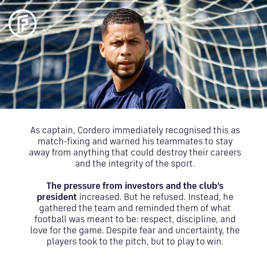 FIFPRO's tweet photo. When Bryan Cordero refused to fix a match, he became a target.

With support from Costa Rica’s player union @ASOJUPRO and FIFPRO’s Red Button App, justice was eventually served.

This is Bryan's story.