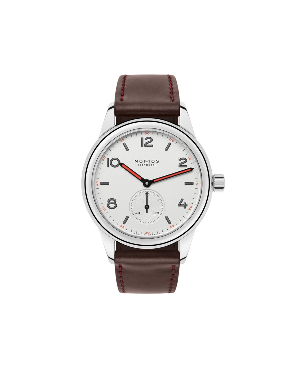 nomosglashuette's tweet image. A robust stainless steel case with a thick bezel, bold typography, and a striking interplay of white, black, and red make #Club instantly recognizable. Inside, the hand-wound caliber DUW 4001 keeps precise time. 

nomos-glashuette.com