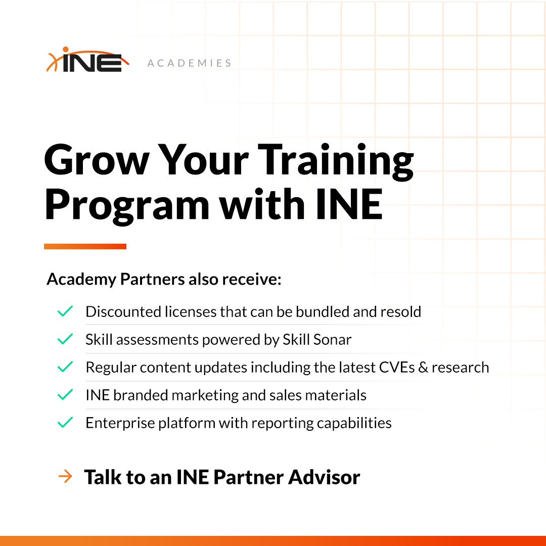 INE Security (FKA eLearnSecurity) tweet media