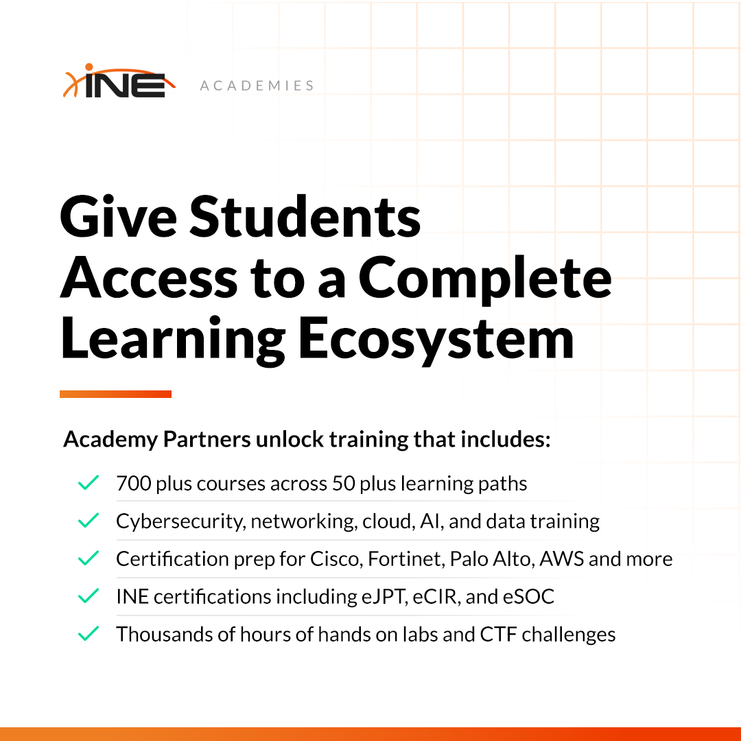 INE Security (FKA eLearnSecurity) tweet media