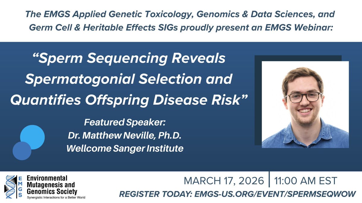 Environmental Mutagenesis and Genomics Society tweet media