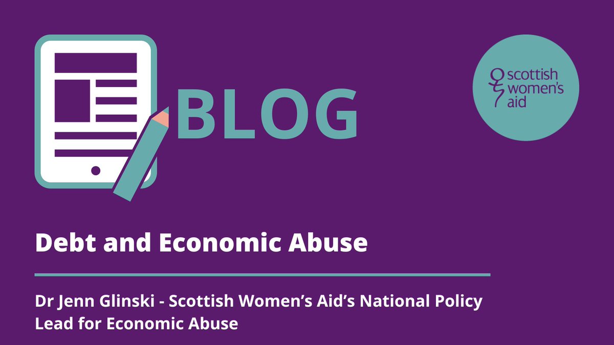 scotwomensaid's tweet photo. The theme of this year's #DebtAwarenessWeek is debunking the shame and stigma around debt, and that conversation must include survivors of domestic abuse.  

In this new blog, our National Policy Lead for Economic Abuse, Dr Jenn Glinski explains that coerced debt is a form of economic abuse.

🔗Read here: https://t.co/t8jAT6gXZu