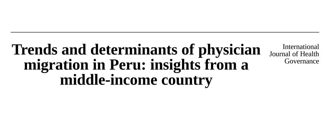 silamud75's tweet photo. Nuestro ultimo articulo documenta la migraciòn mèdica en el Peru en el periodo 1994–2021 situando esta tendencia en el contexto más amplio de los problemas relacionados con el personal sanitario (1/2)
https://t.co/eGmZwUdnex https://t.co/FdwNOxOneC